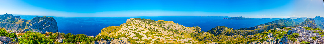 Rocky landscape of Cap Formentor, Mallorca, Spain