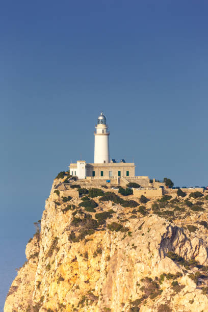 istock Lighthouse Cap Formentor Majorca Mallorca copyspace portrait format Balearic 1053549068