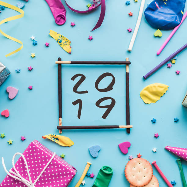 istock 2019 Celebration,party concepts ideas with colorful element,gift box present,confetti,balloon 1053553176