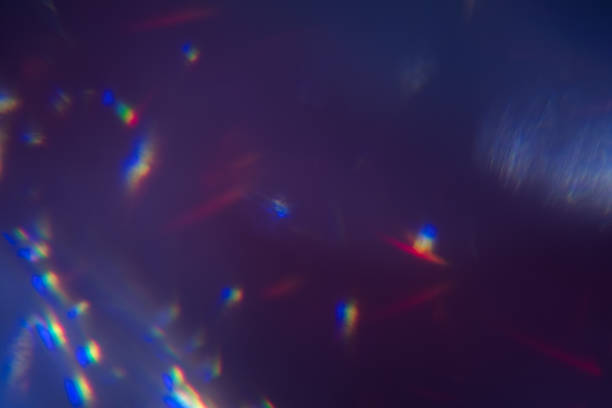 lens flare abstract light glow optical background stock photo