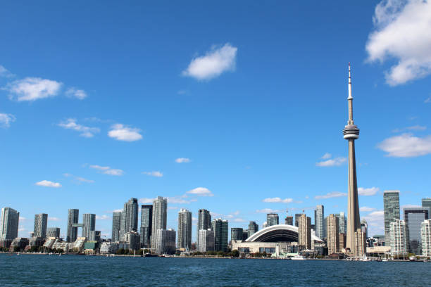 istock Toronto Cityscape with Blue Sky 1053556202