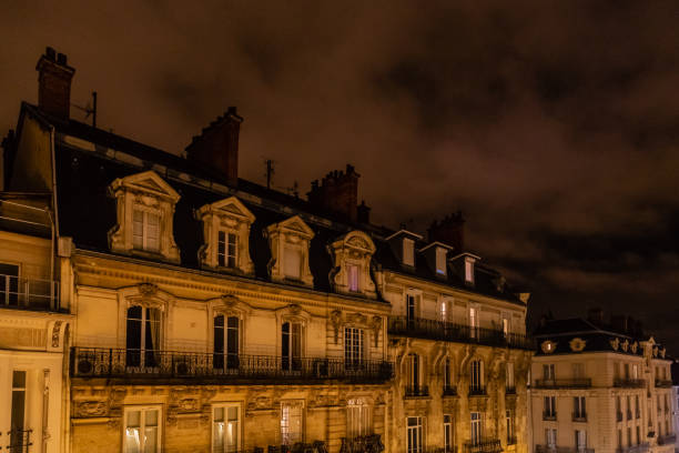 istock facade of Grenoble at night 1053558080