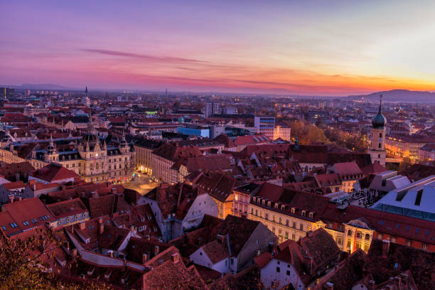 istock Aerial view of Graz city 1053565230