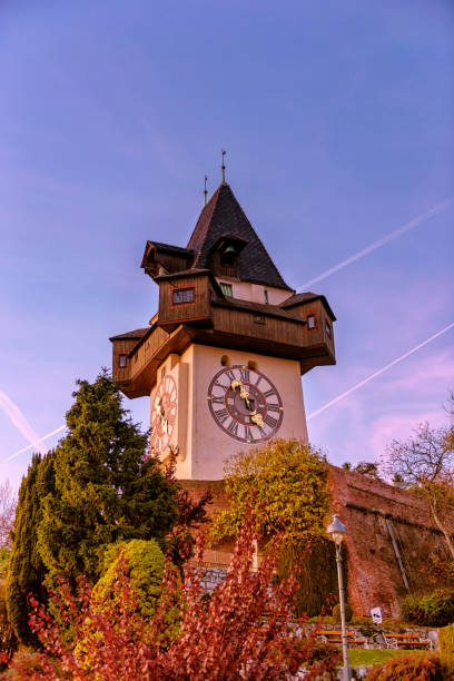 istock Famous Clock tower of Graz 1053565232