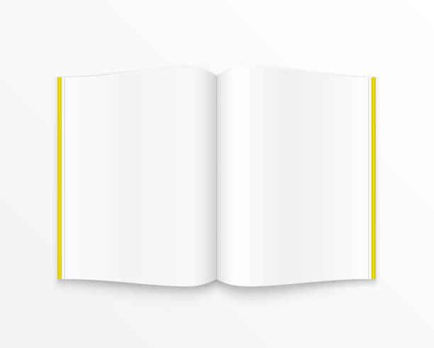 本文開いて紙の本 - book vector stack reading点のイラスト素材／クリップアート素材／マンガ素材／アイコン素材