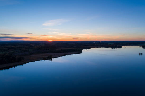 istock Beautiful sunset in Katrineholm, Sweden, Scandinavia 1053578170