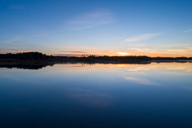 istock Beautiful sunset in Katrineholm, Sweden, Scandinavia 1053578194