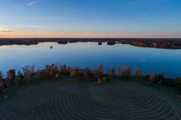 istock Beautiful sunset in Katrineholm, Sweden, Scandinavia 1053578368