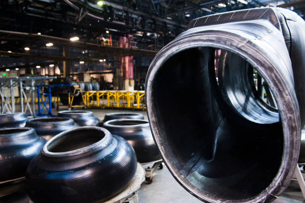 istock Manufacture of tires 1053581866