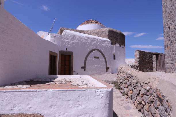 istock Greek Orthodox Church, Chora, Patmos 1053582804