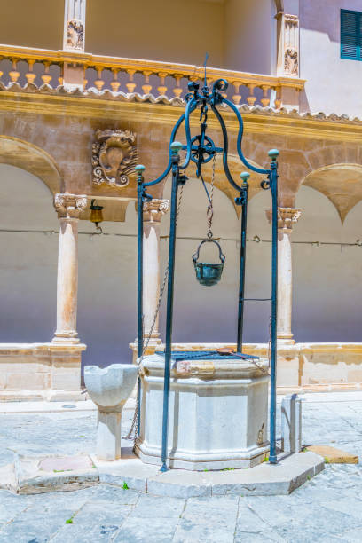 istock A small courtyard inside on the cathedral of Palma de Mallorca, Spain 1053591572