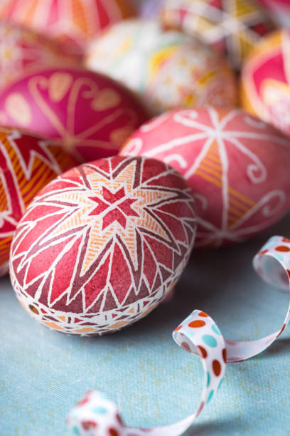 istock beautiful Easter egg Pysanka handmade - ukrainian traditional