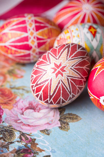 istock beautiful Easter egg Pysanka handmade - ukrainian traditional