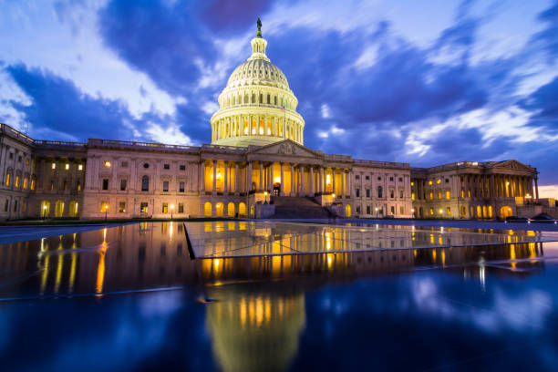 istock The US Capitol in Washington DC at nightfall 1053594148