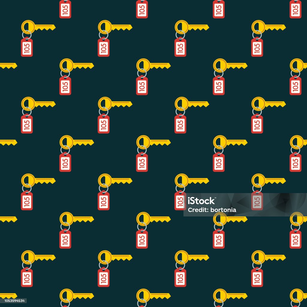 Hotel Seamless Pattern Stock Illustration - Download Image Now - Hotel ...