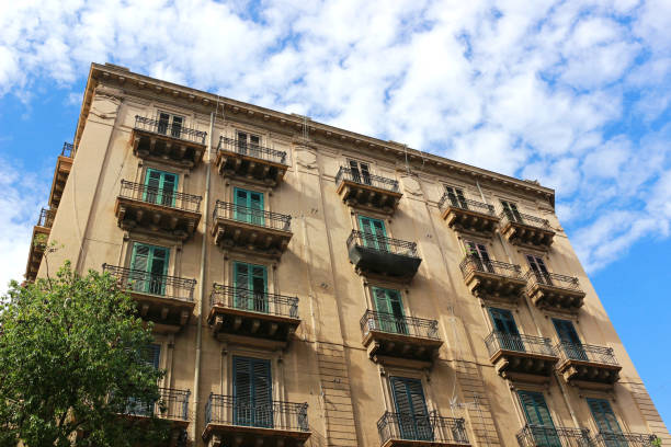 istock beautiful mediterranean city house 1053601490