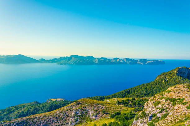 istock Pollenca bay surrounded by Cap Formentor at Mallorca, Spain 1053605322