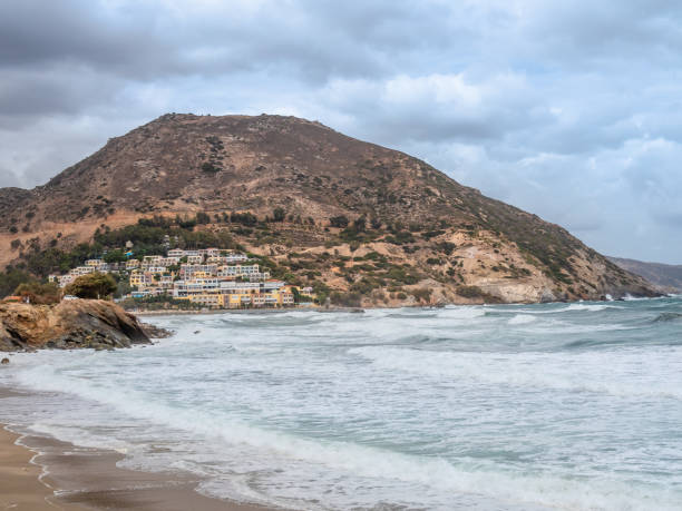 istock Coast of Paralia Fodele, Crete island 1053608142