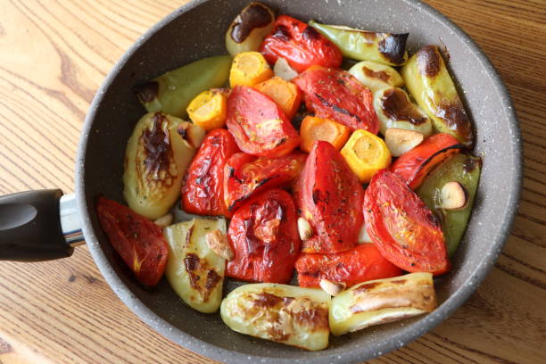 istock roasted vegetables on the frying pan 1053614258