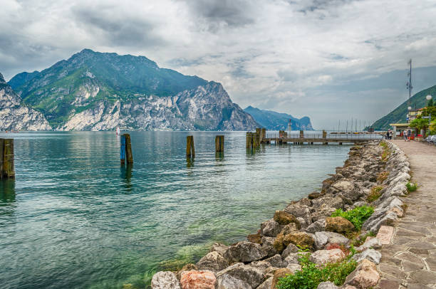 istock Scenic view over Lake Garda from Torbole town, Italy 1053618118