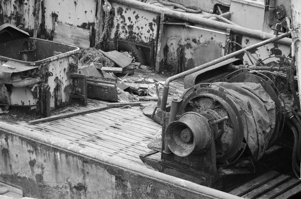 Garbage is released from cargo ships