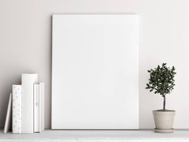 istock Mock up poster, Scandinavian background design, pastel colored 1053624016