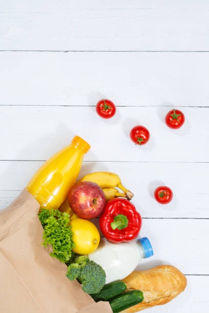 istock Purchase food purchases fruits and vegetables copyspace copy space 1053637400