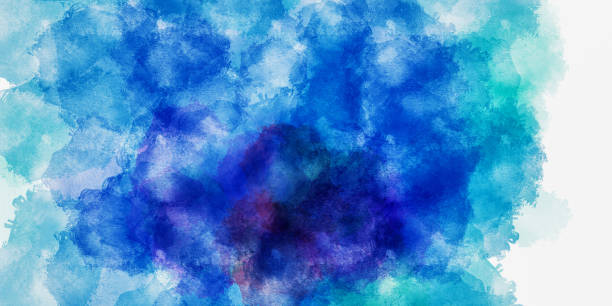 istock The Colorful watercolor abstract pattern background. Illustration 1053642670