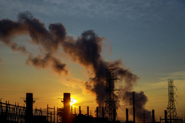 istock the sun rises over the coal power station on a bitterly cold morning. 1053645184