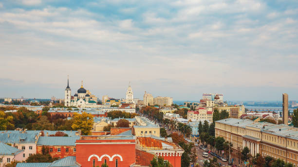 istock Voronezh downtown, modern and historic buildings 1053661664