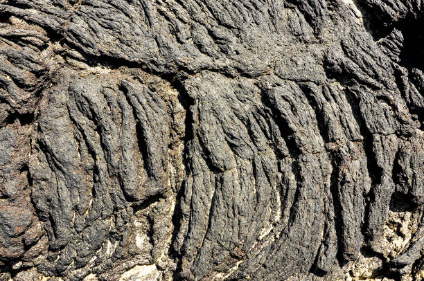 istock Close up of lava flow 1053678542