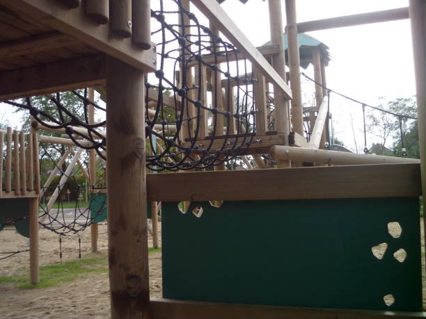 istock Scenic bright September park playground 1053688754