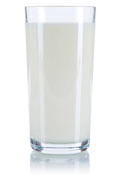 istock Milk glass isolated on white 1053690010