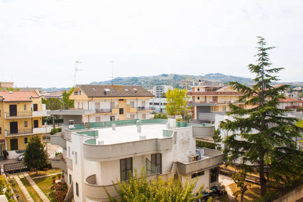 istock Architecture View, Modern Facade of Building with Balcony 1053695572