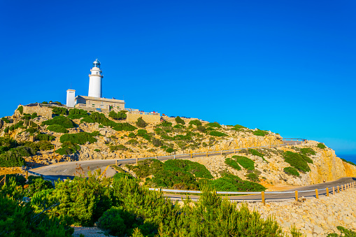 Far Formentor lighthouse at Mallorca, Spain
