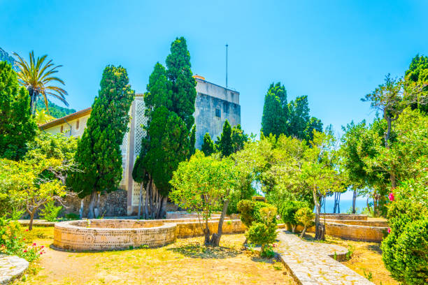 istock Gardens at Monestir de Miramar at Mallorca, Spain 1053698834
