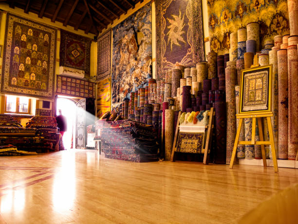 istock Handmade carpet and rug store in Antalya 1053717874