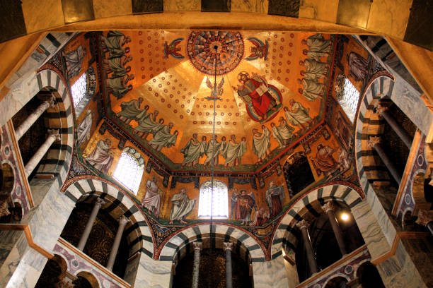 istock Aachen Cathedral, Carolingian Octagon, Germany 1053725914