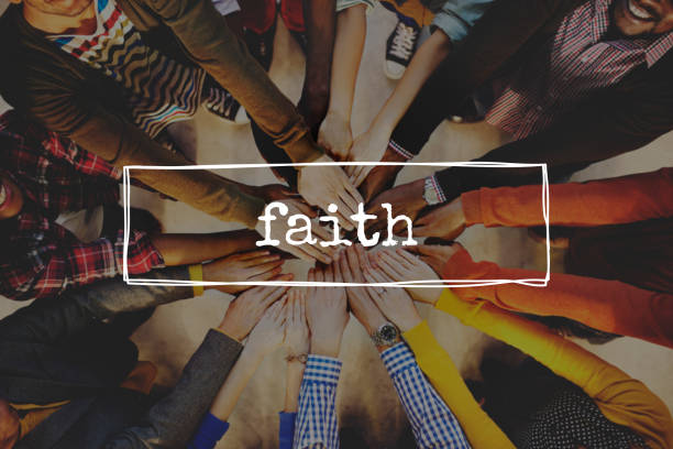 Teamwork hands stacking and supporting together Faith Hope Ideology Believe Trust Concept religious role stock pictures, royalty-free photos & images