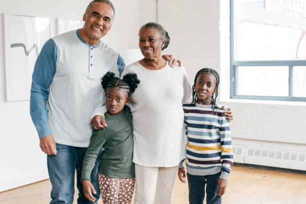 istock Grandparents and grandchildren 1053736188