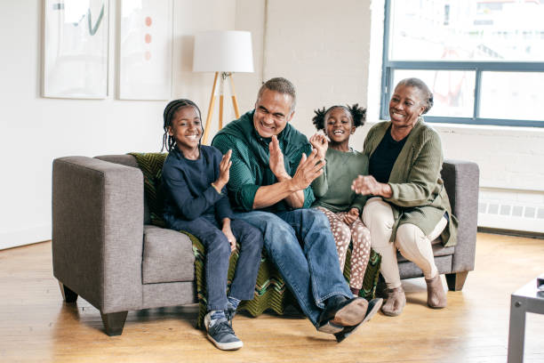 istock Grandparents and grandchildren having fun 1053736216