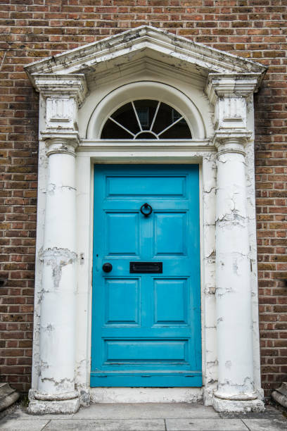 istock Dublin Georgian House blue door 1053738364