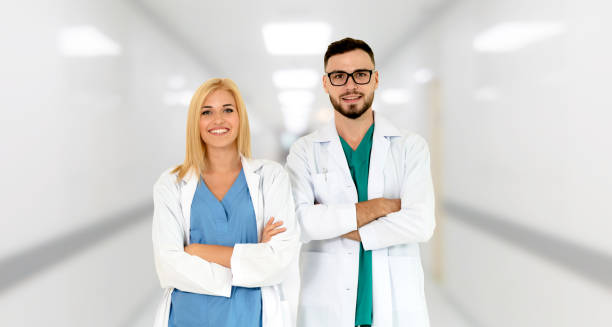istock Doctors working with colleague in the hospital. 1053751688