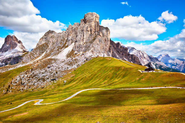 istock Passo Giau, popular travel destination in Dolomites 1053766780