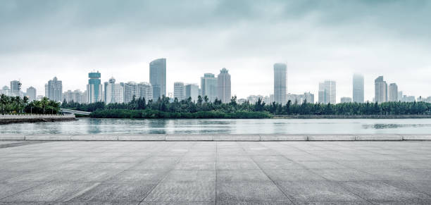 istock Skyscrapers in Hainan Island, China 1053768238
