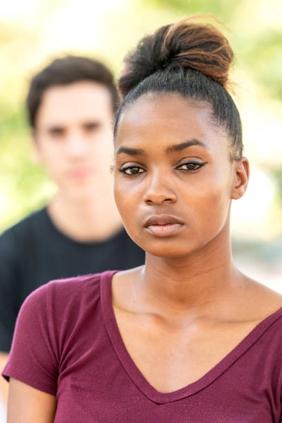 istock Diverse young couple, they are upset 1053769256