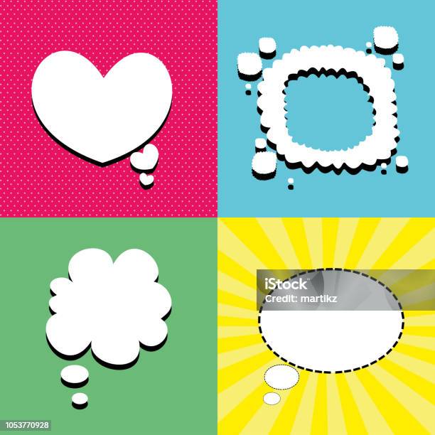 Comic Speech Bubble Cartoon Stock Illustration - Download Image Now - Abstract, Art And Craft, Bomb