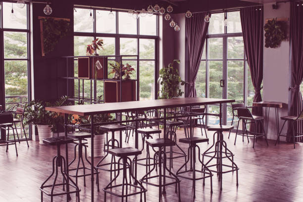 istock Beautiful public place with bar counter 1053774040