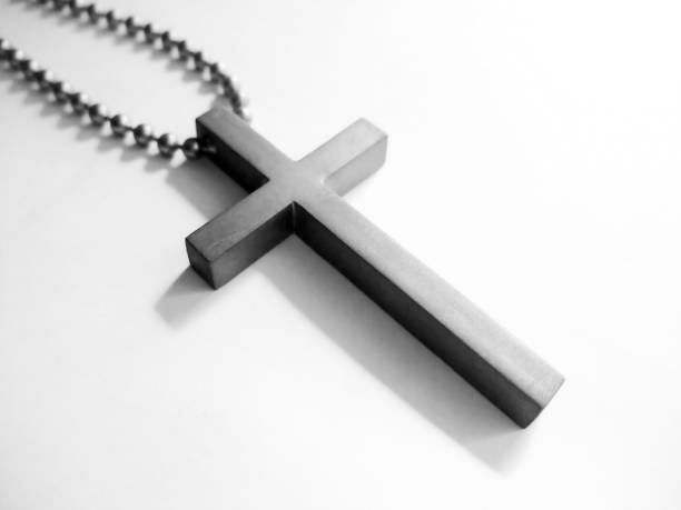istock Necklace of a cross 1053804320
