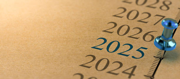 istock 21th century time line, Year 2025 1053809988